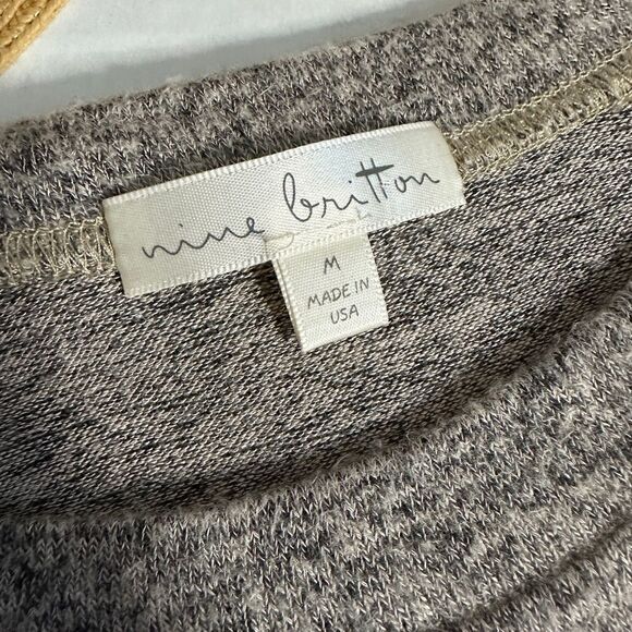 Nine Britton Stitch Fix Billie Tie Front Brushed Knit Long Sleeve Top - Picture 7 of 9